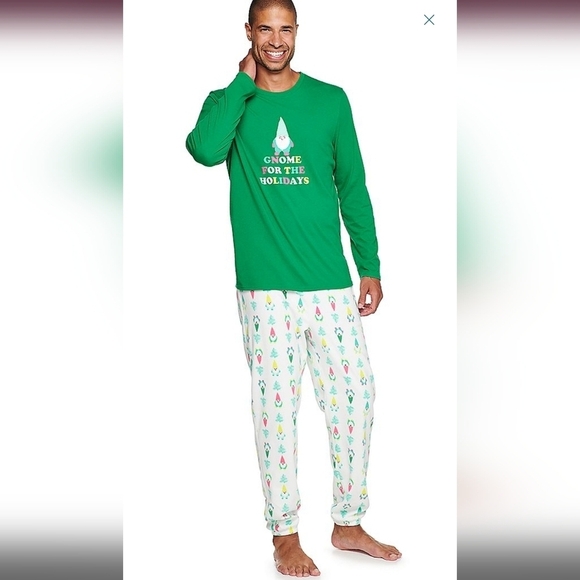 New Mens MD christmas gnome Jammies for Families - Picture 1 of 2
